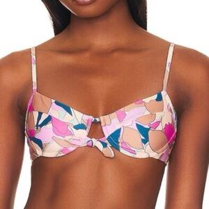 L*Space Rose Underwire Bikini Top in Sundazed Floral Size Medium